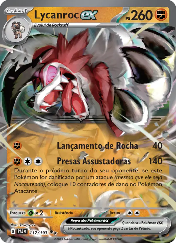 Lycanroc ex — Evoluções em Paldea 117