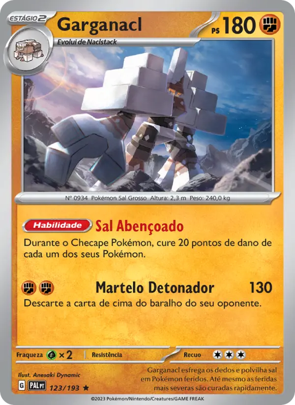 Garganacl — Evoluções em Paldea 123