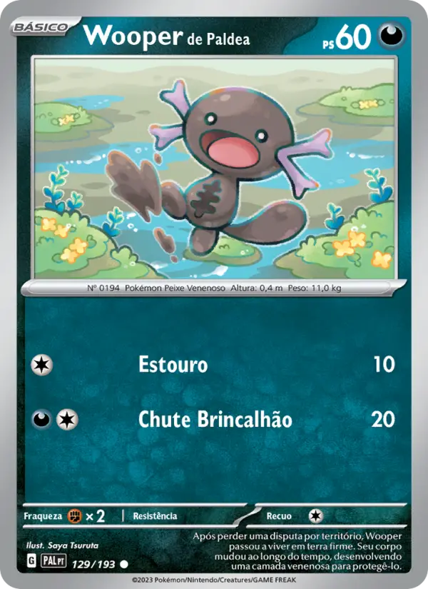 Wooper de Paldea — Evoluções em Paldea 129