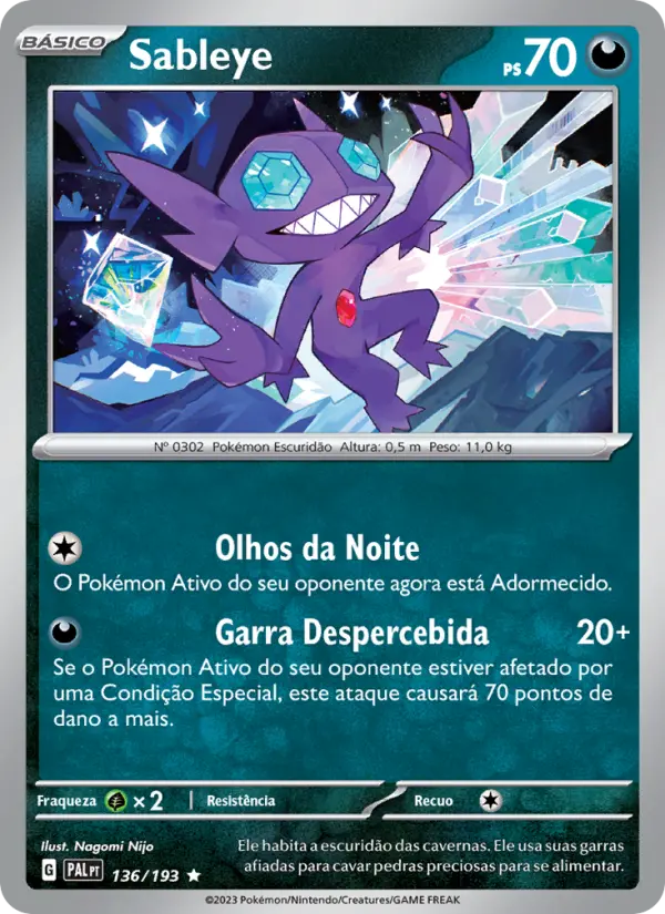 Sableye — Evoluções em Paldea 136