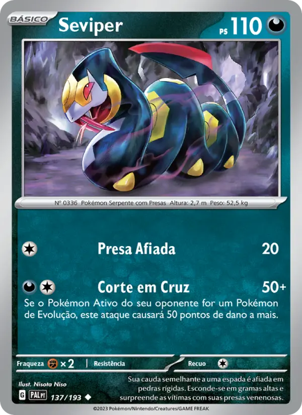 Seviper — Evoluções em Paldea 137