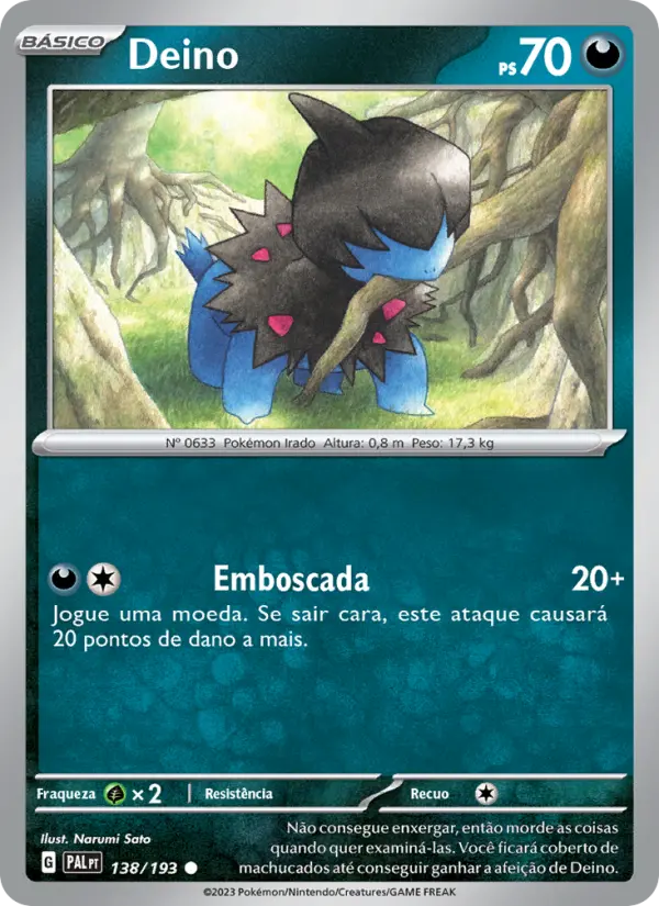 Deino — Evoluções em Paldea 138
