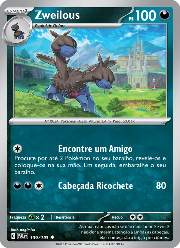 Zweilous — Evoluções em Paldea 139
