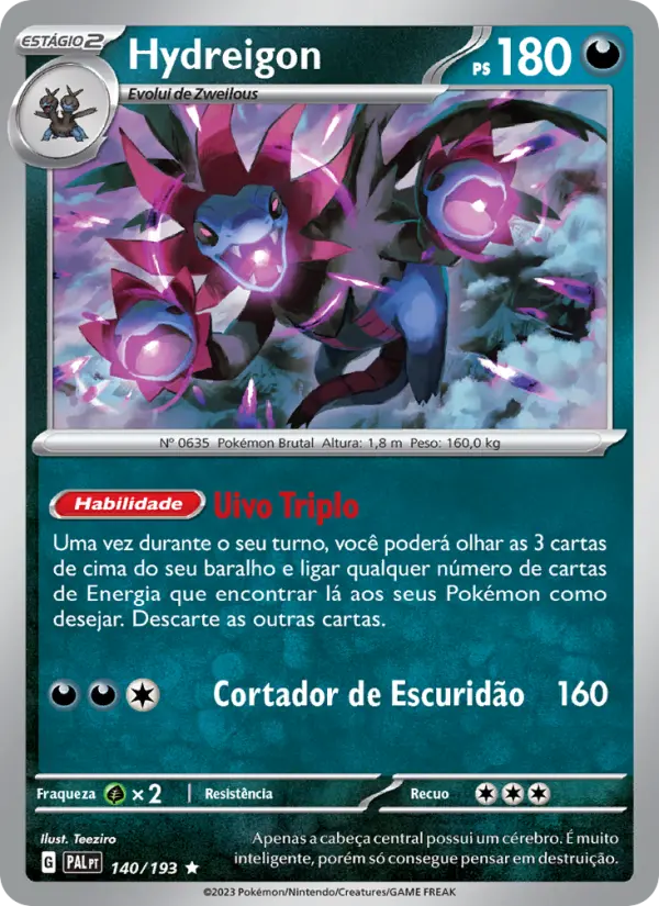 Hydreigon — Evoluções em Paldea 140