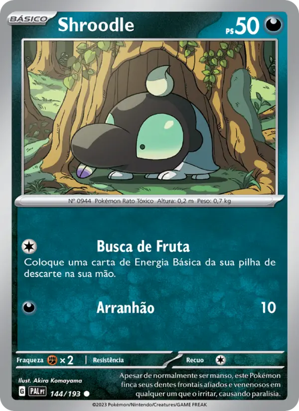 Shroodle — Evoluções em Paldea 144