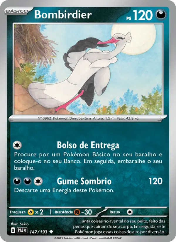 Bombirdier — Evoluções em Paldea 147