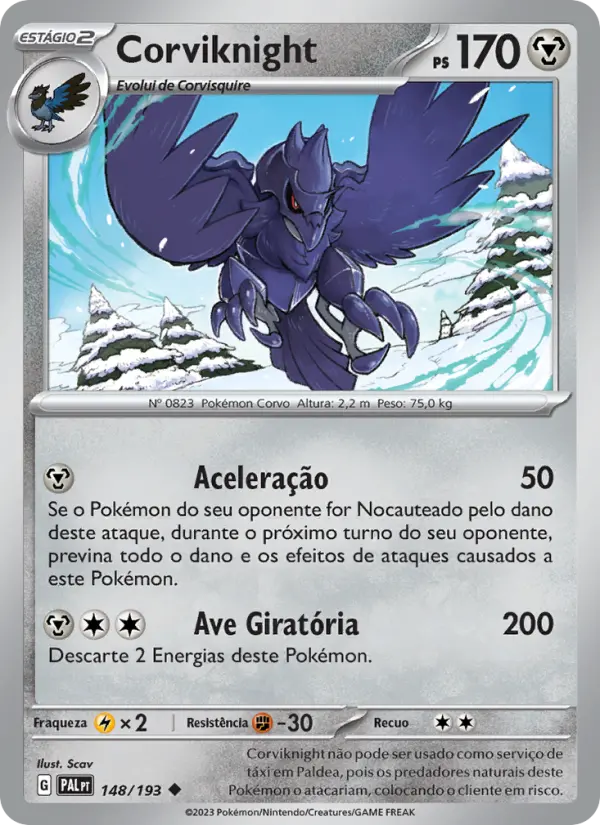 Corviknight — Evoluções em Paldea 148