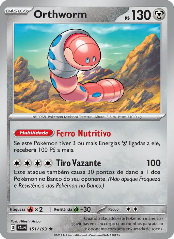 Orthworm — Evoluções em Paldea 151