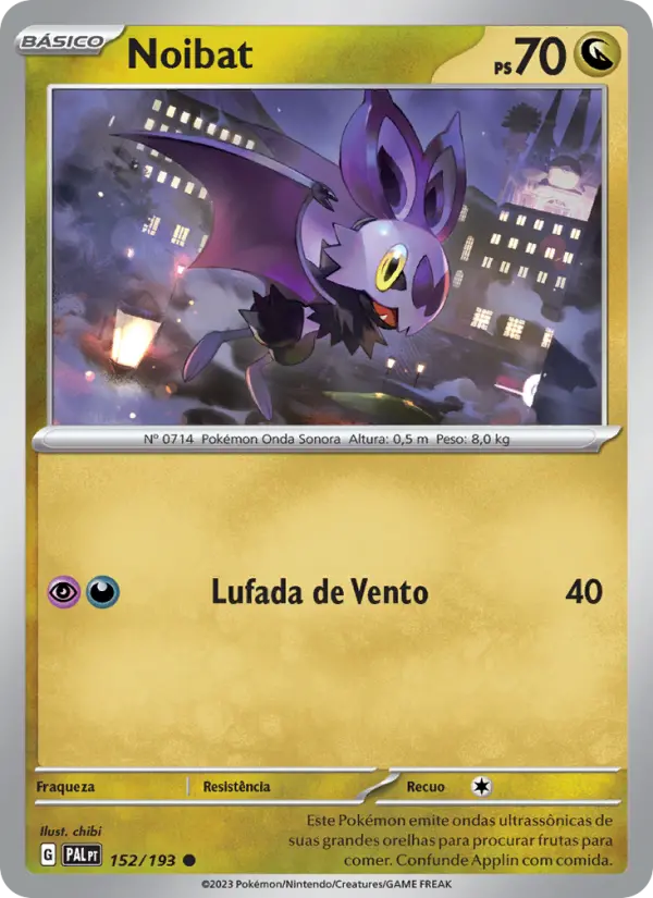 Noibat — Evoluções em Paldea 152