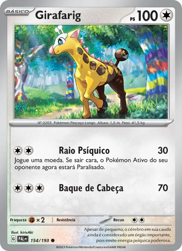 Girafarig — Evoluções em Paldea 154