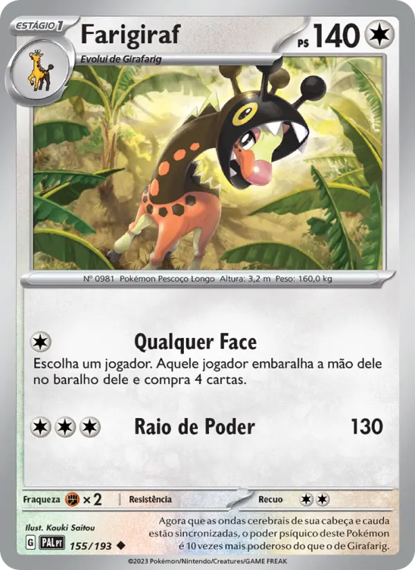 Farigiraf — Evoluções em Paldea 155
