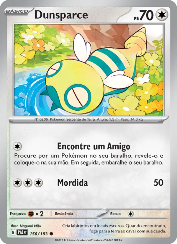 Dunsparce — Evoluções em Paldea 156