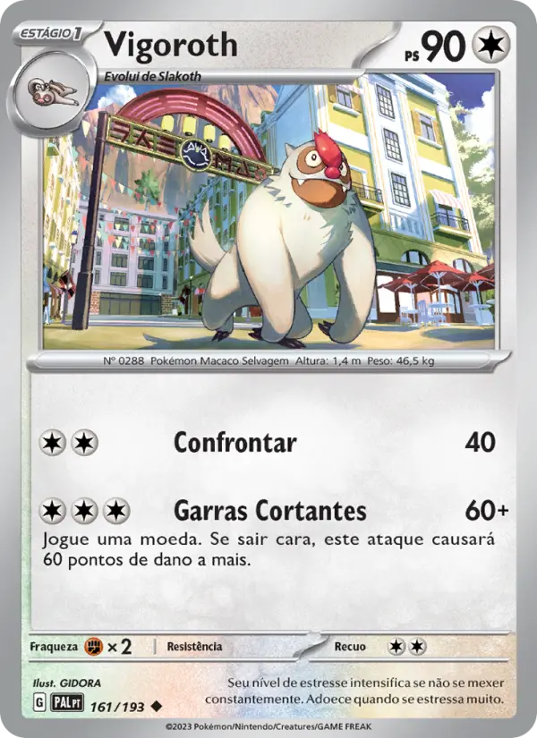 Vigoroth — Evoluções em Paldea 161