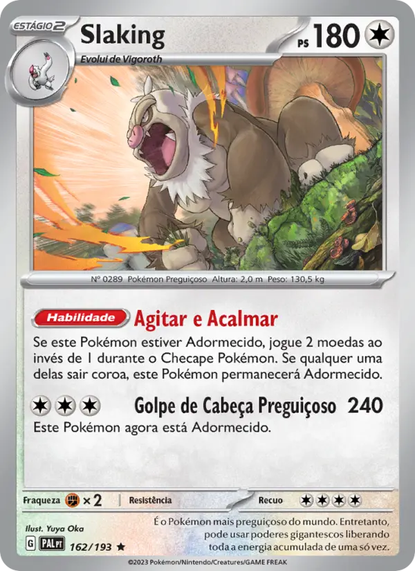 Slaking — Evoluções em Paldea 162