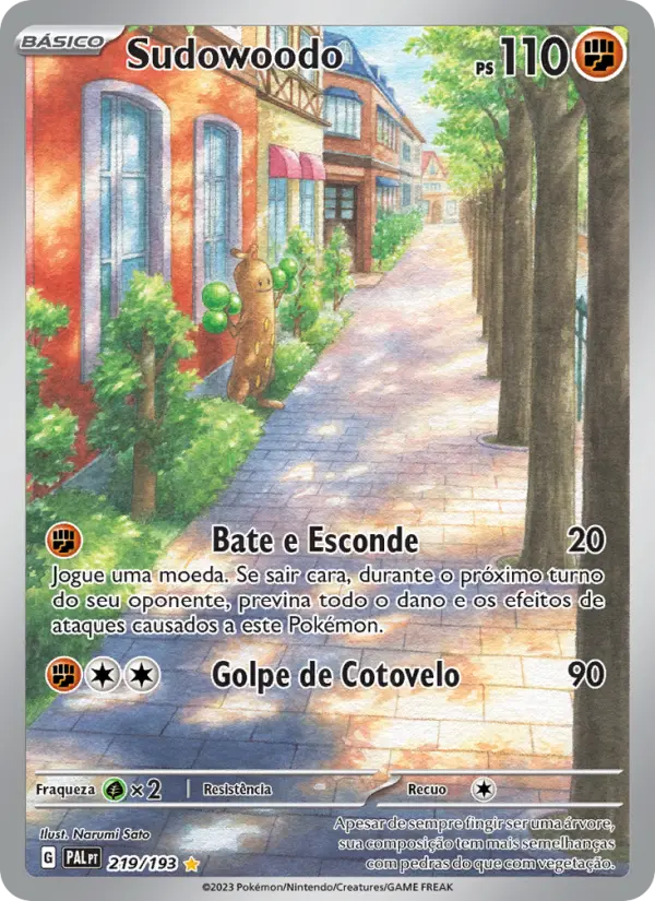 Sudowoodo — Evoluções em Paldea 219