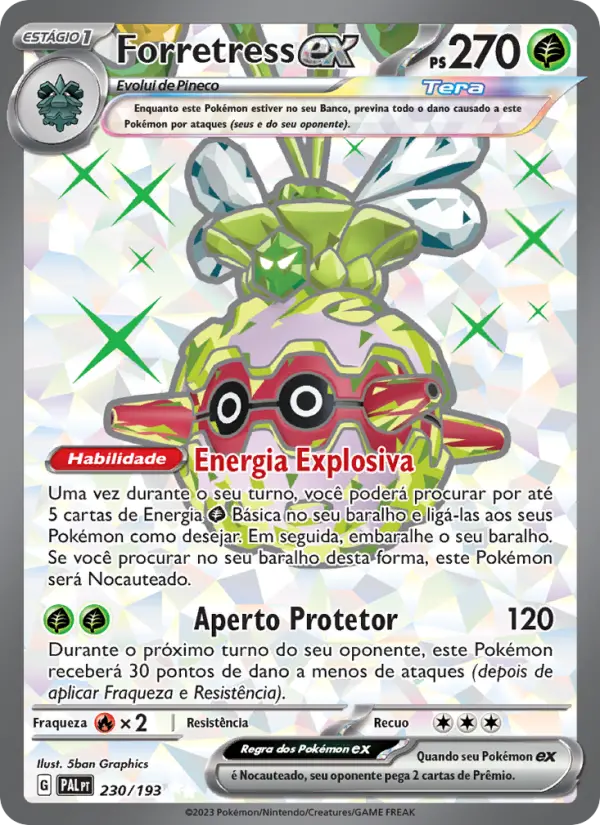 Forretress ex — Evoluções em Paldea 230
