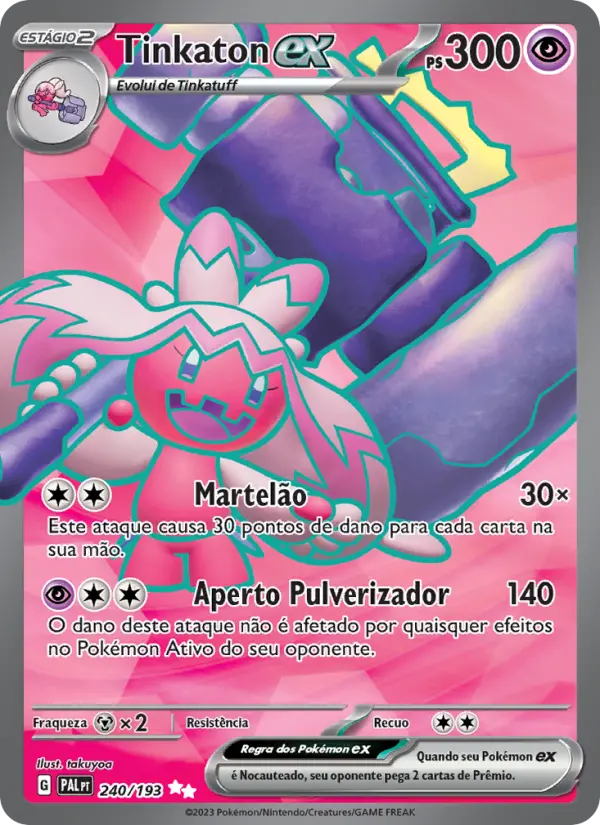 Tinkaton ex — Evoluções em Paldea 240