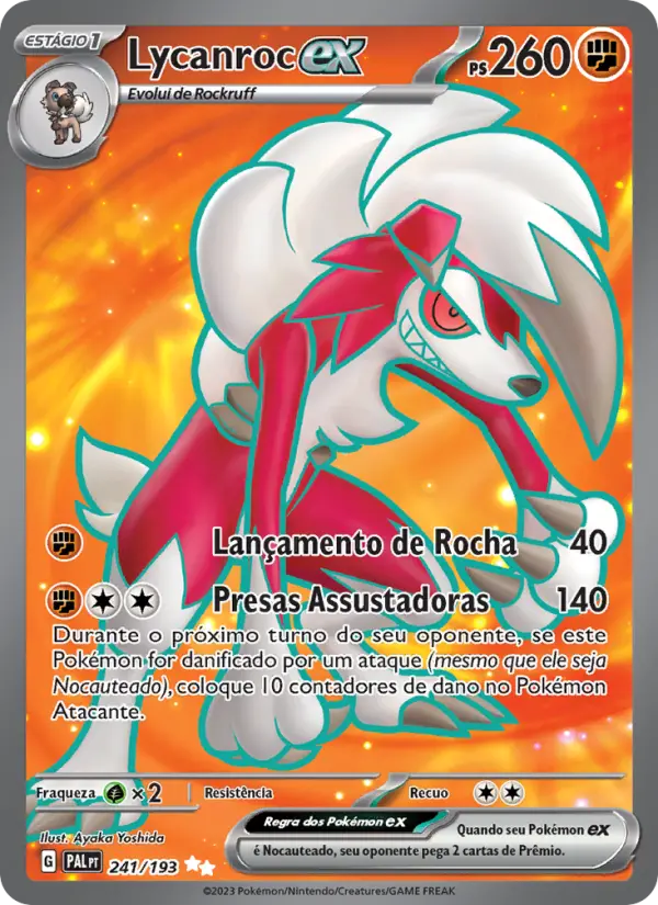 Lycanroc ex — Evoluções em Paldea 241