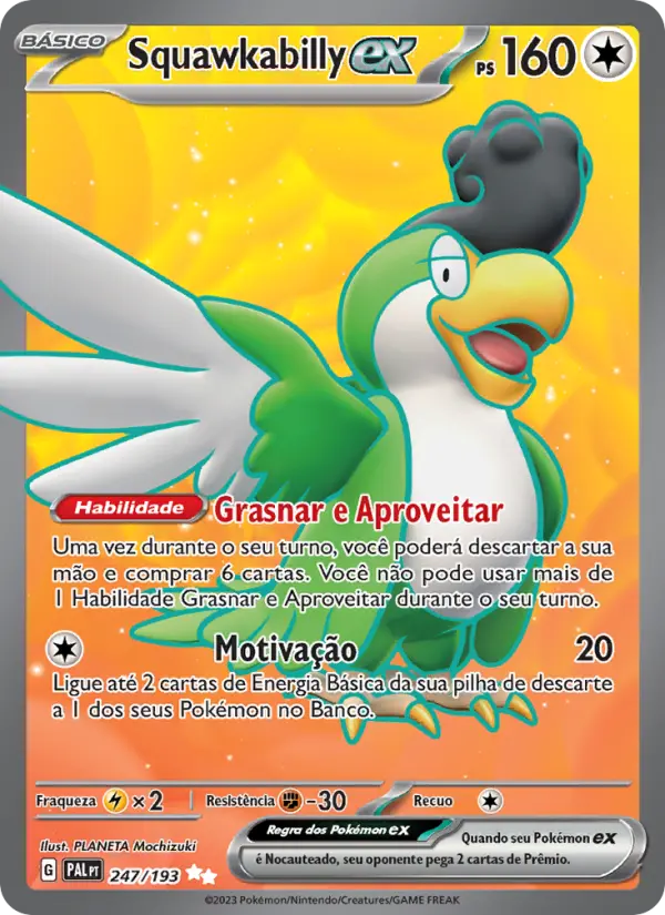 Squawkabilly ex — Evoluções em Paldea 247