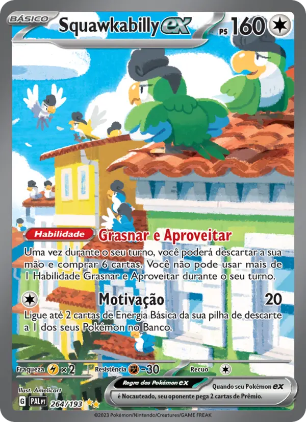 Squawkabilly ex — Evoluções em Paldea 264