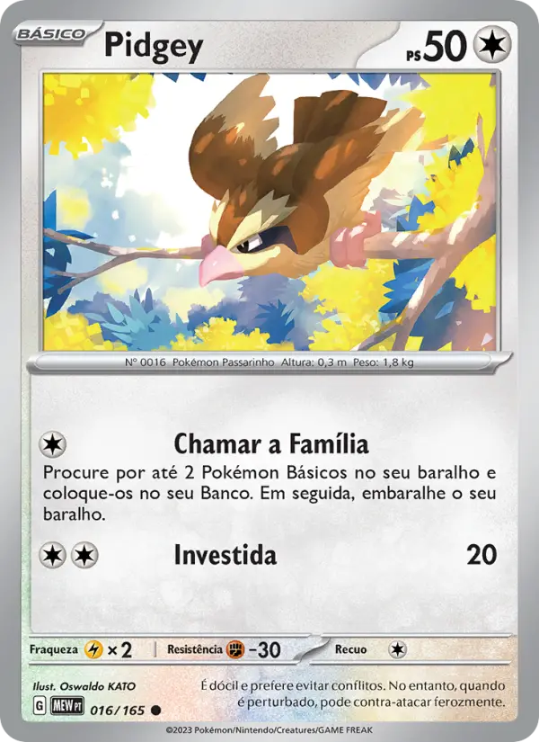 Pidgey — 151 016