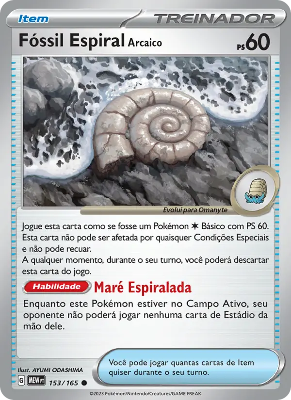 Fóssil Espiral Arcaico — 151 153