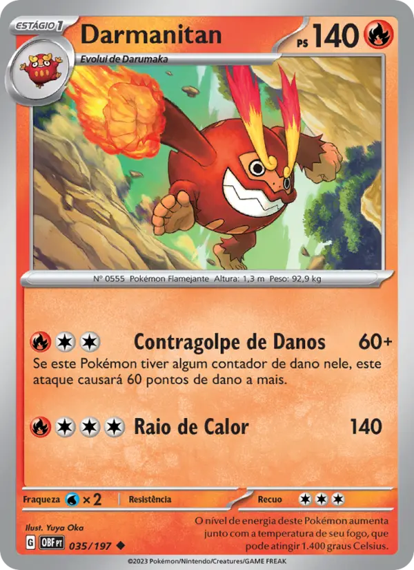 Darmanitan — Obsidiana em Chamas 035