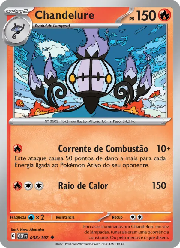 Chandelure — Obsidiana em Chamas 038