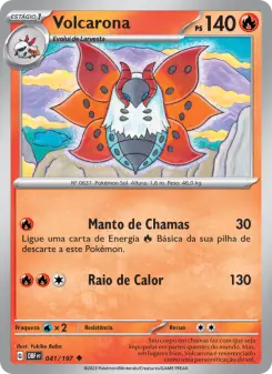 Volcarona — Obsidiana em Chamas 041