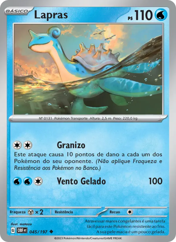 Lapras — Obsidiana em Chamas 045
