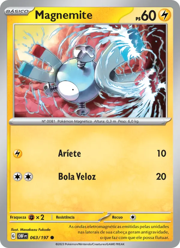 Magnemite — Obsidiana em Chamas 063