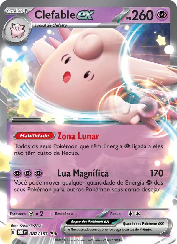 Clefable ex — Obsidiana em Chamas 082