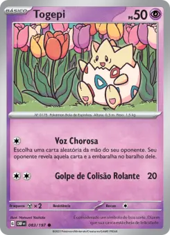 Togepi — Obsidiana em Chamas 083