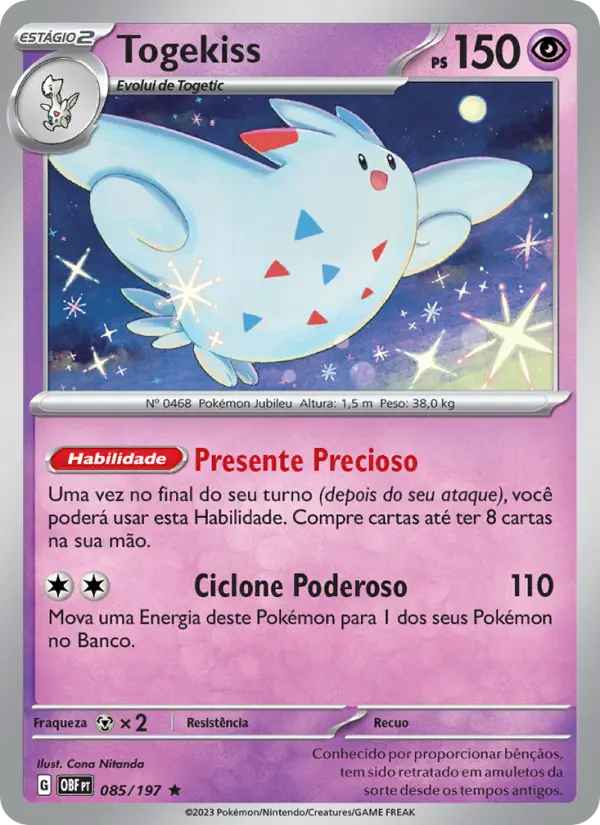 Togekiss — Obsidiana em Chamas 085