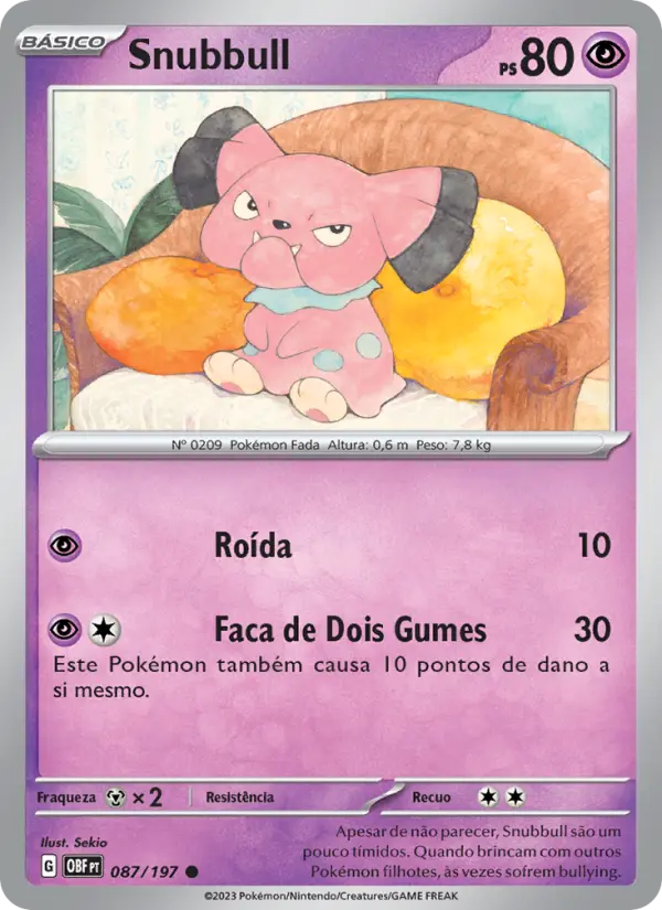 Snubbull — Obsidiana em Chamas 087