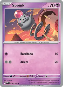 Spoink — Obsidiana em Chamas 090