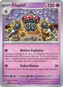 Claydol — Obsidiana em Chamas 095