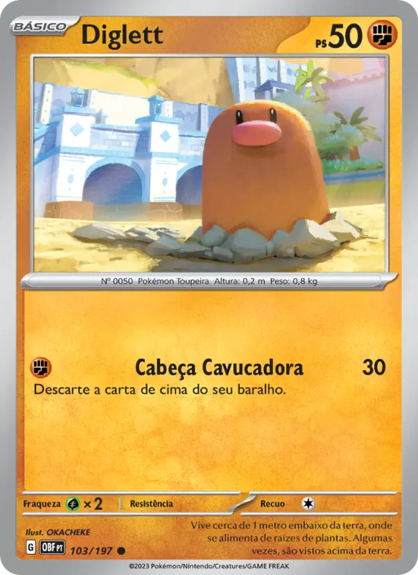 Diglett — Obsidiana em Chamas 103