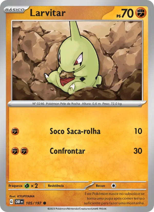 Larvitar — Obsidiana em Chamas 105