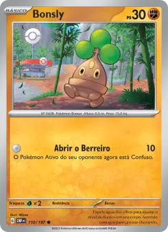 Bonsly — Obsidiana em Chamas 110