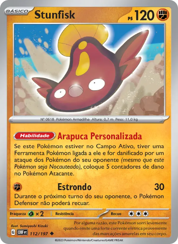 Stunfisk — Obsidiana em Chamas 112