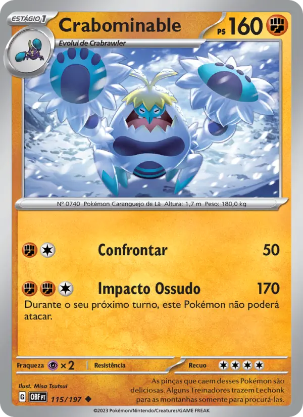 Crabominable — Obsidiana em Chamas 115
