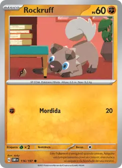Rockruff — Obsidiana em Chamas 116