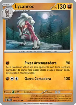 Lycanroc — Obsidiana em Chamas 117