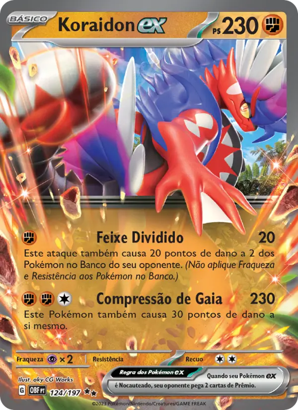 Koraidon ex — Obsidiana em Chamas 124