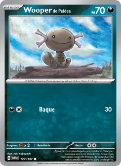 Wooper de Paldea — Obsidiana em Chamas 127