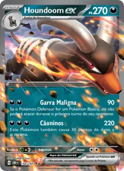 Houndoom ex — Obsidiana em Chamas 134