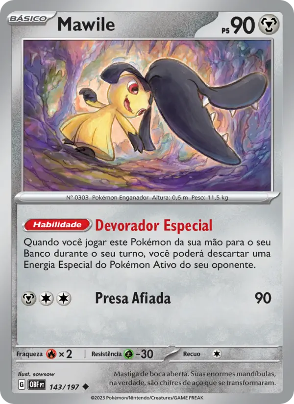 Mawile — Obsidiana em Chamas 143