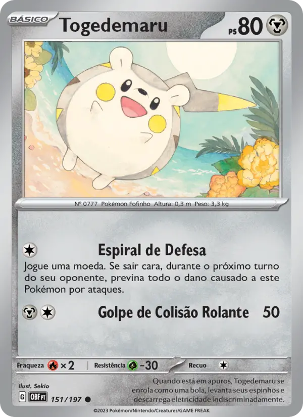 Togedemaru — Obsidiana em Chamas 151