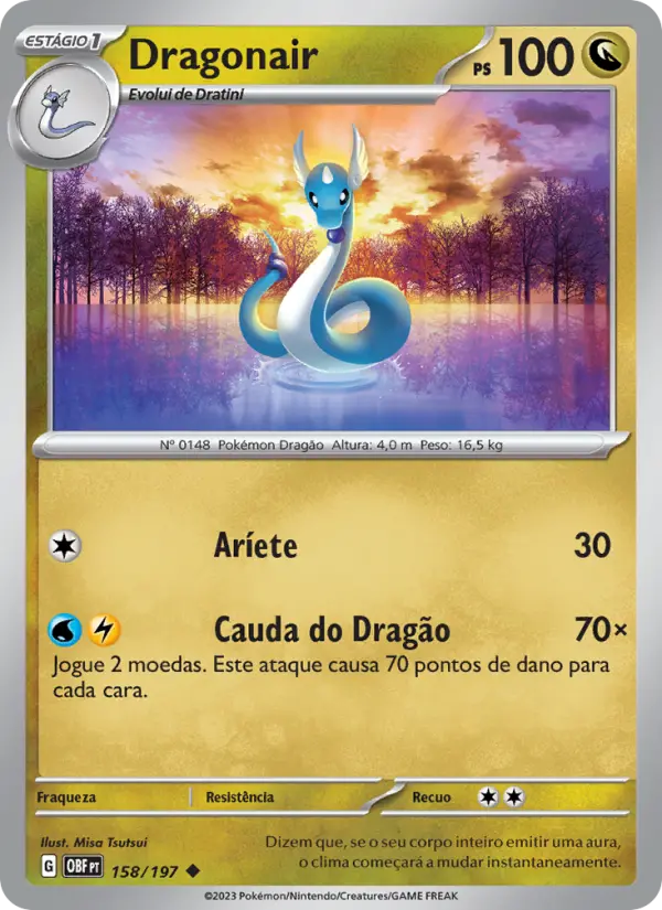 Dragonair — Obsidiana em Chamas 158